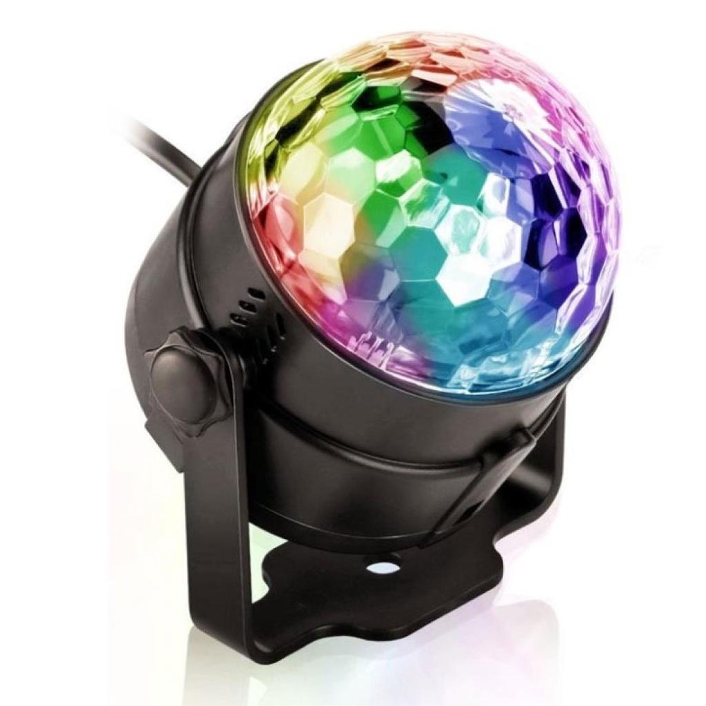Đèn Led Xoay Trang Trí 7 Màu Cảm Ứng Xoay 360 Độ - Đèn Trang Trí Sân Khấu, Phòng Karaoke