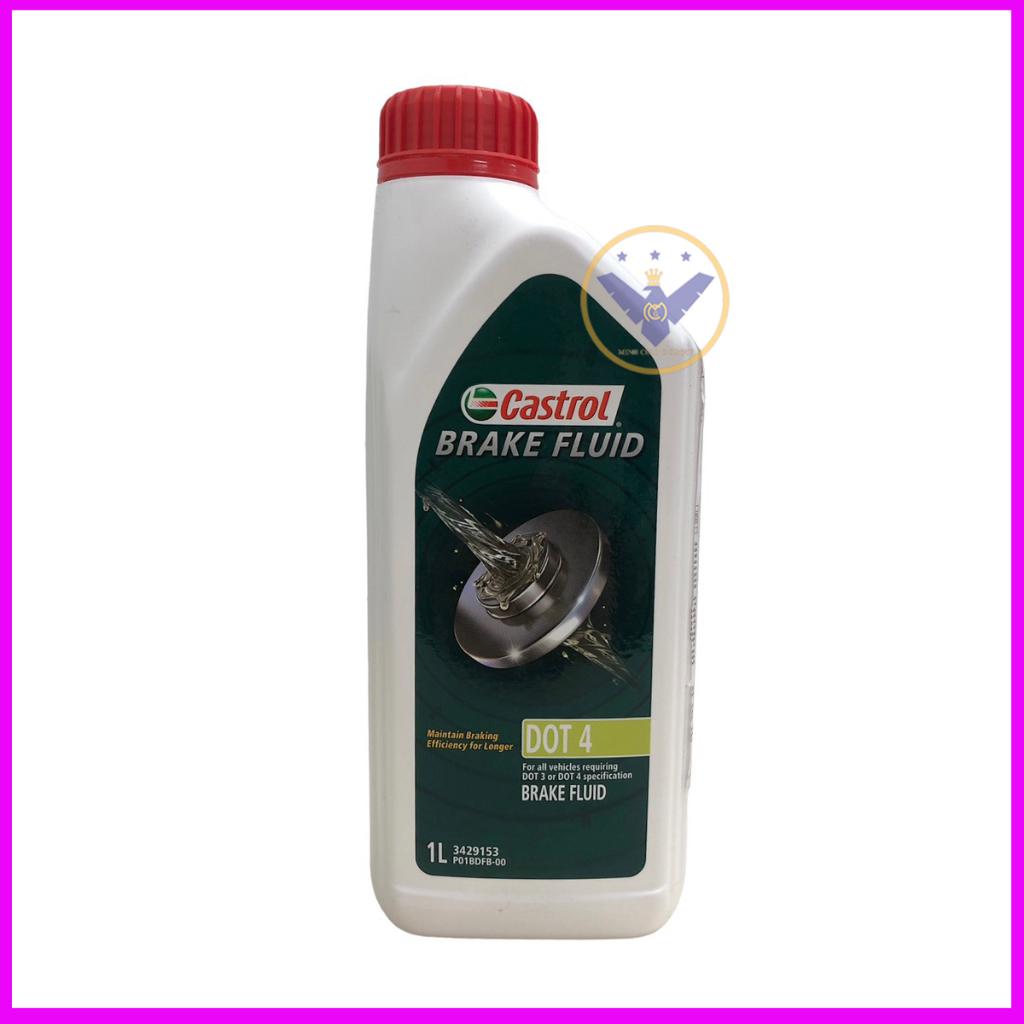 Dầu phanh, dầu thắng xe ô tô cao cấp Castrol brake Fluid Dot 3/Dot 4 chai 1L