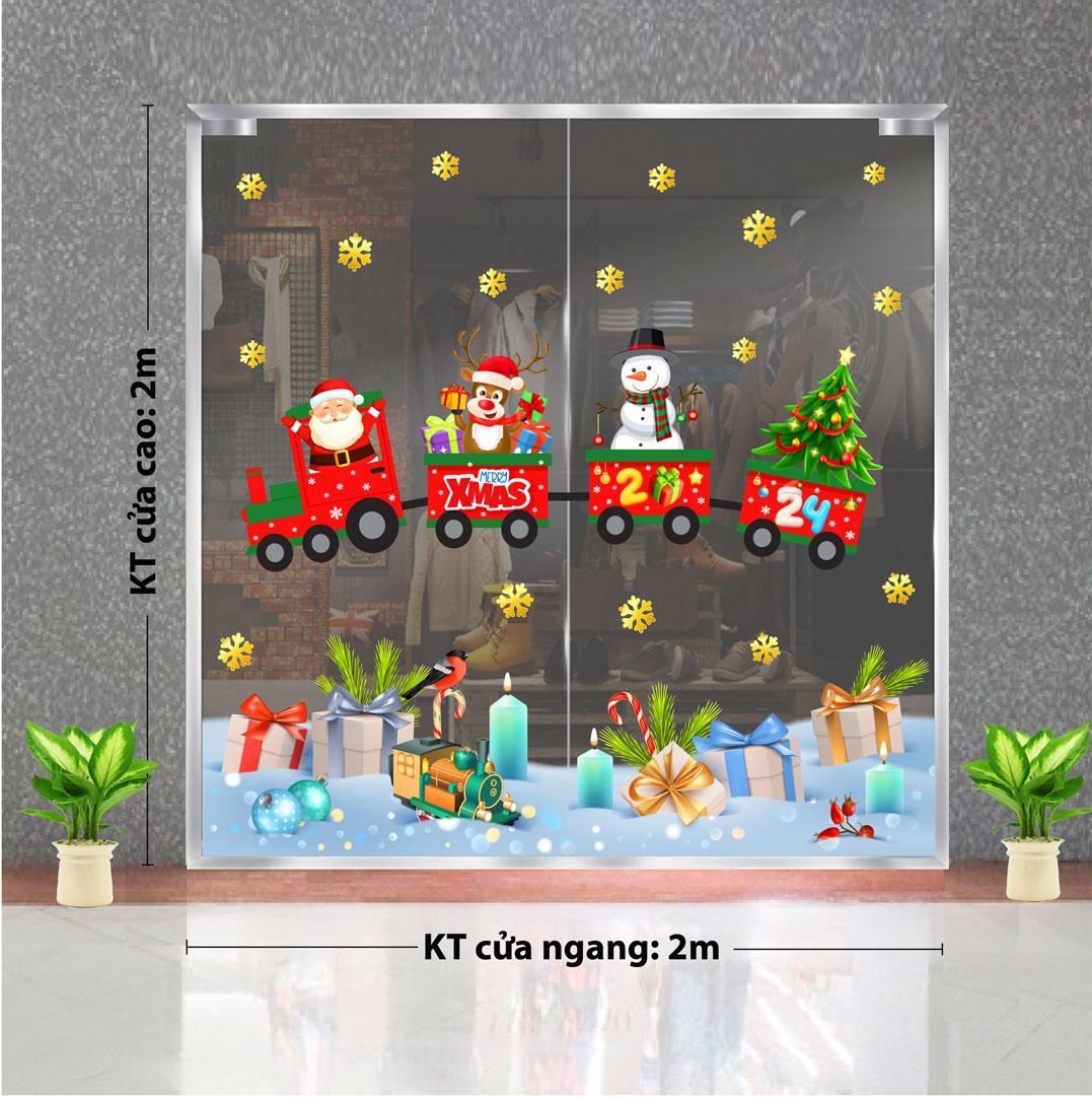 Decal trang trí NOEL 2024 combo số 43