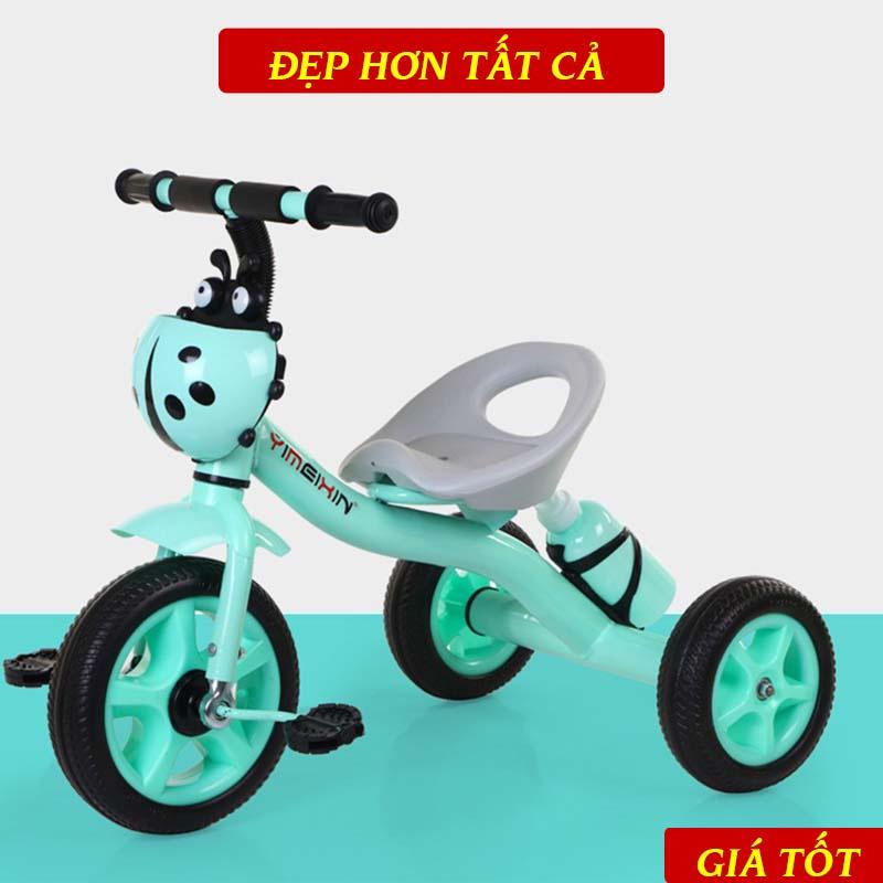 Xe Đạp Trẻ Em 3 Bánh Kèm Bình Nước con bọ Cho Bé Từ 2 Tuổi Trở Lên