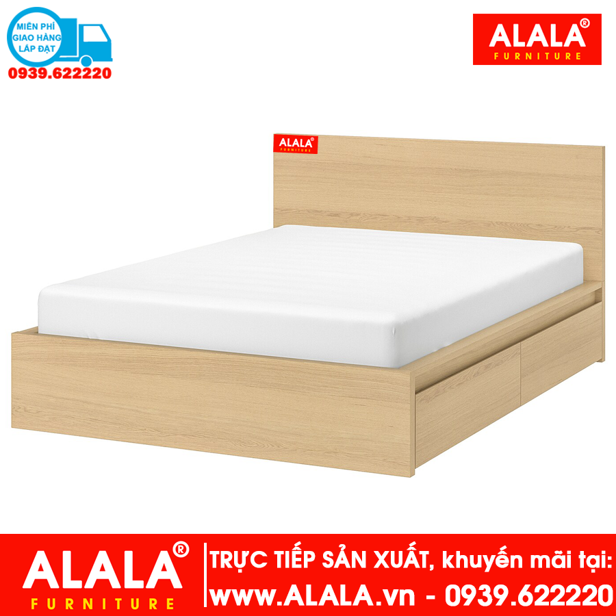 Giường ngủ ALALA gỗ HMR chống nước - www.ALALA.vn® - Za.lo: 0939.622220