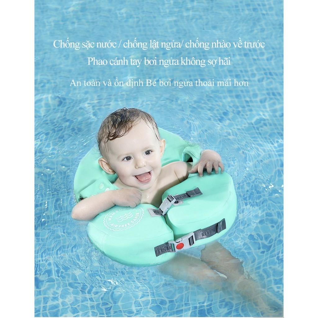 Phao Bơi Lội Không Cần Bơm Hơi MAMBOBABY chống sặc nước cho trẻ - AsiaMart