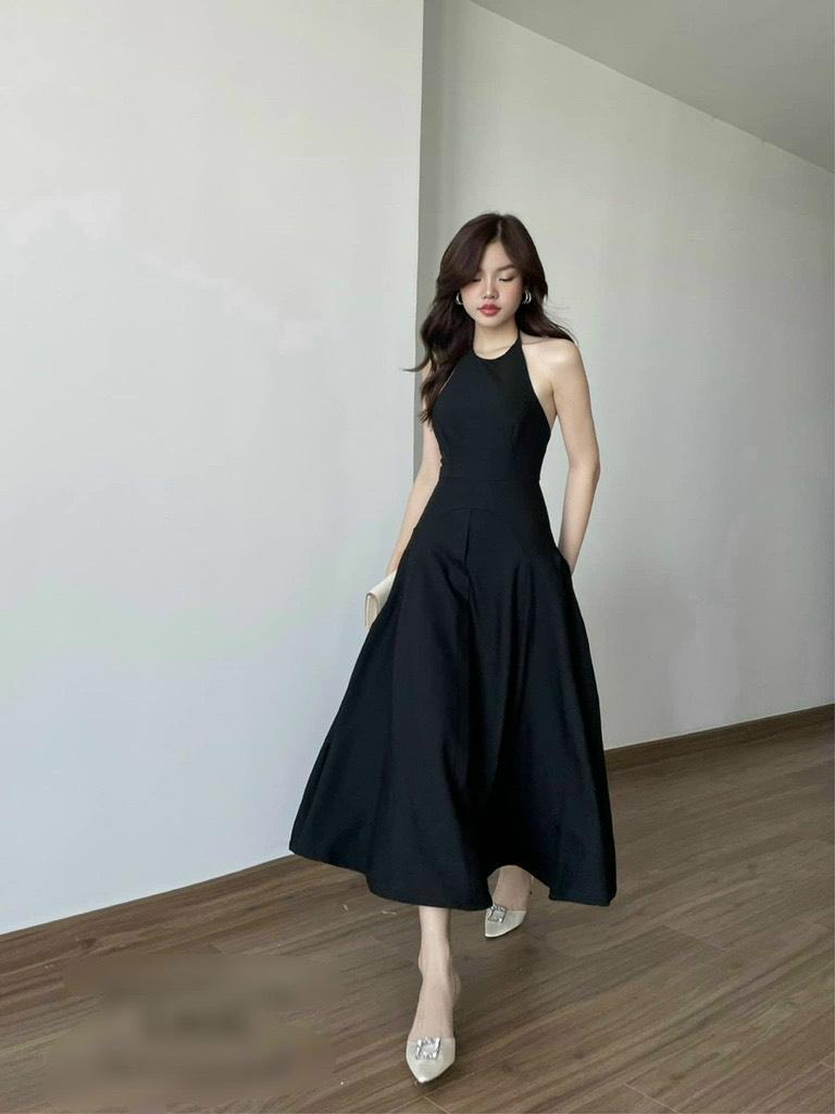 ĐẦM MAXI CỔ YẾM CLAY DRESS 13144