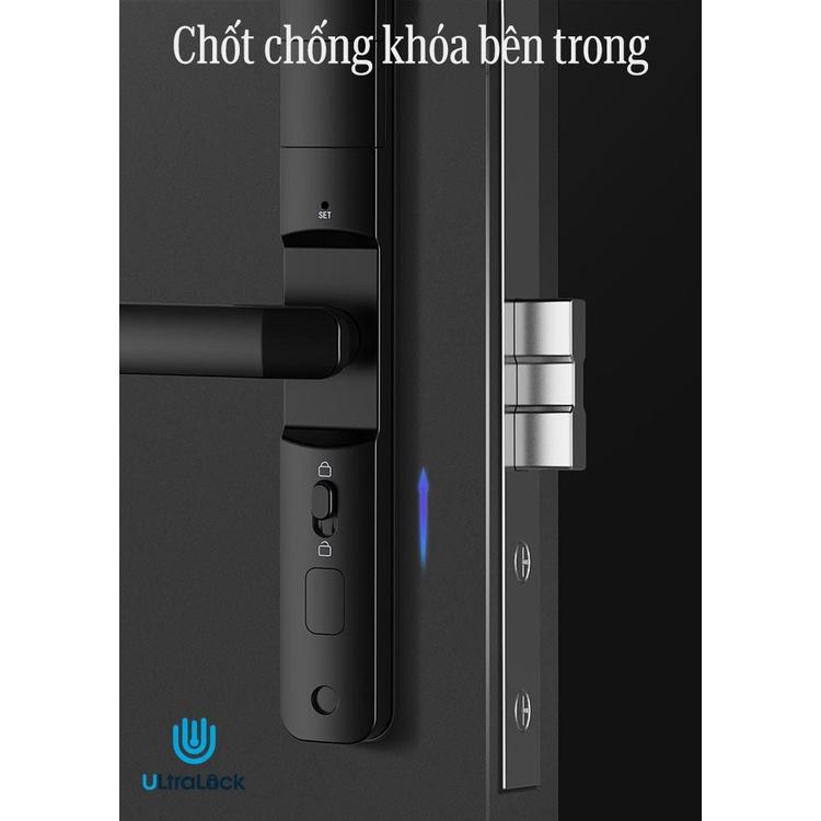 Khóa vân tay Ultralock 5 trong 1 dành cho cửa nhôm, cửa sắt. Tiêu chuẩn chống nước IP65 phù hợp lắp đặt ngoài trời