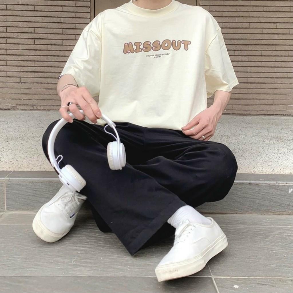 Áo Thun Local Brand Missout Gấu Nam Nữ Tay Lỡ Oversize Unisex Full Mạc