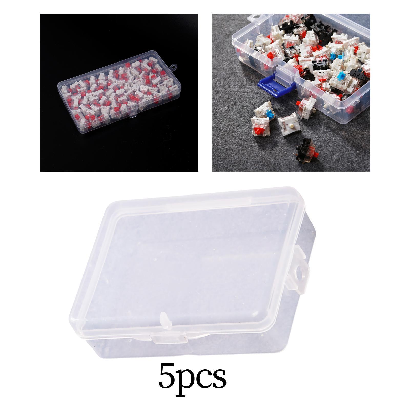 5Pcs Mechanical Keyboard Switch Storage Box Stackable for Keyboard DIY