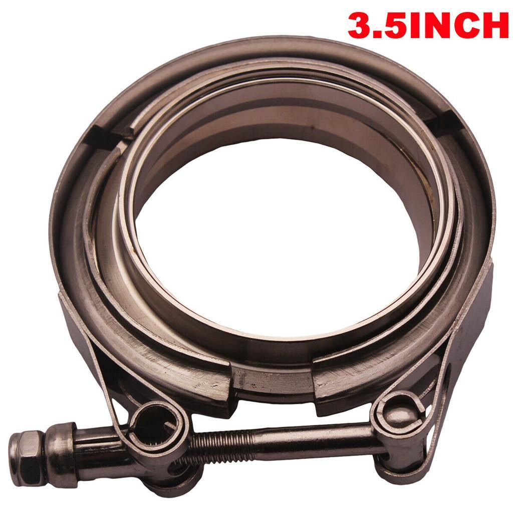 3.5 inch Stainless Steel Exhaust V Band Clamp Flange Kit Flange