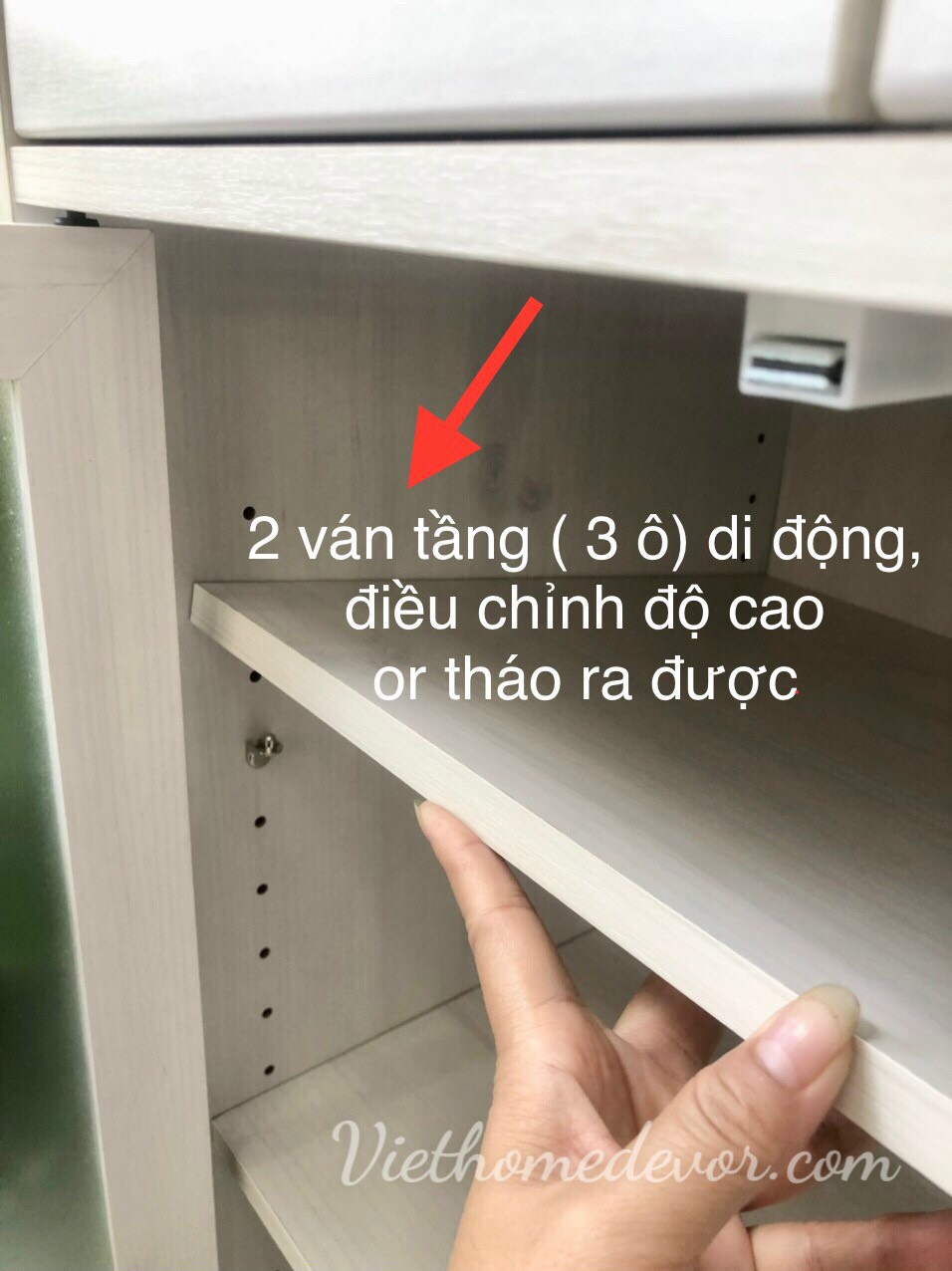 Tủ Bếp/ Tủ Chén #5737WH