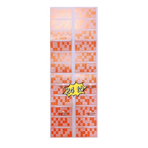 Phụ kiện giấy dò của lô tô quay - 24lá