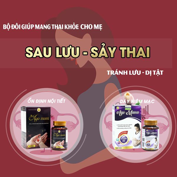 Liệu trình SINH SẢN bổ trứng dày niêm mạc tăng AMH chống lưu sảy thai cho phụ nữ vô sinh hiếm muộn - Combo AGO MOM + MẪU NGUYỆT ĐÀ + AGO MAMA