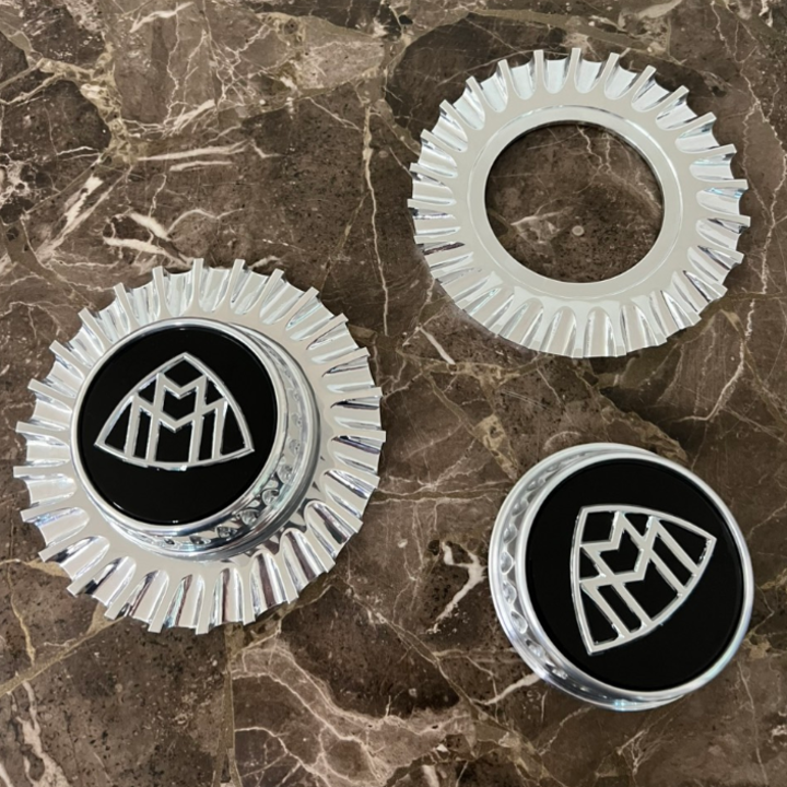Logo chụp mâm, ốp lazang bánh xe ô tô Maybach BC-TY - Chất liệu hợp kim nhôm cao cấp