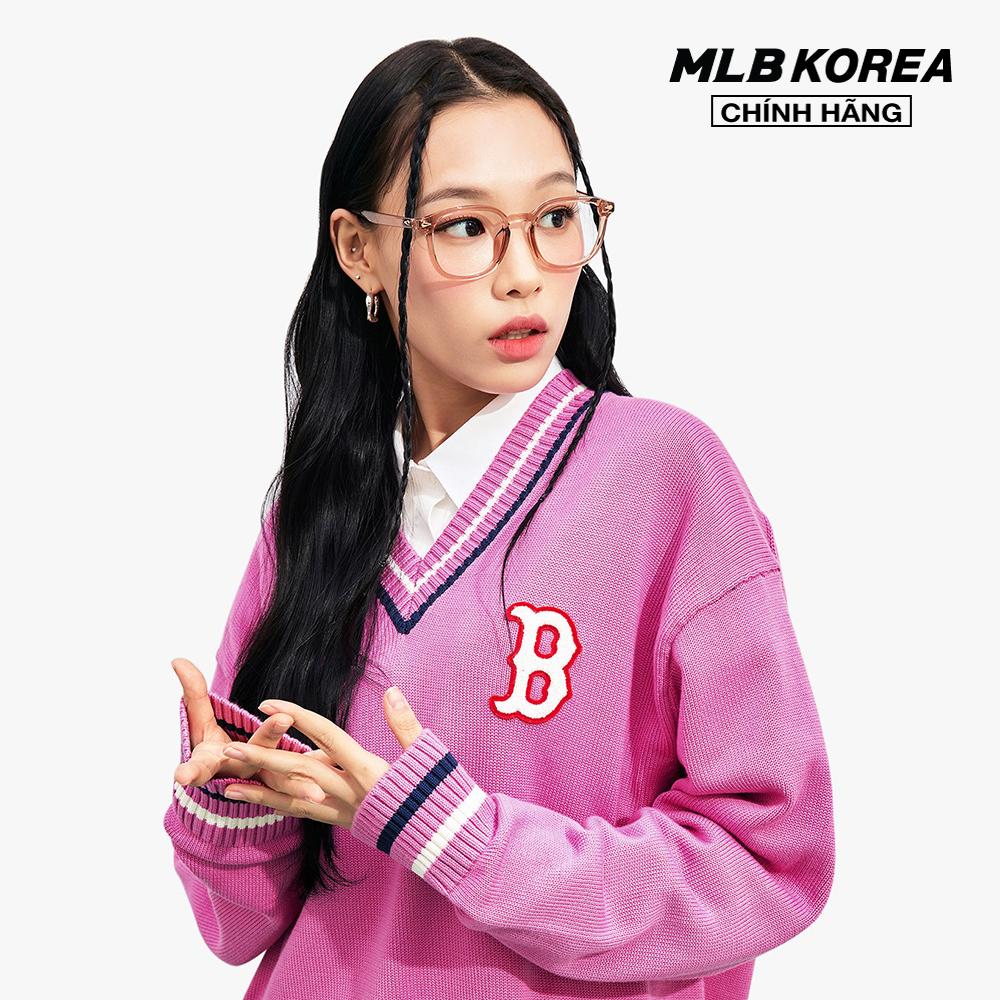 MLB - Áo sweater phom suông tay dài cổ V thời trang 3AKPV0131