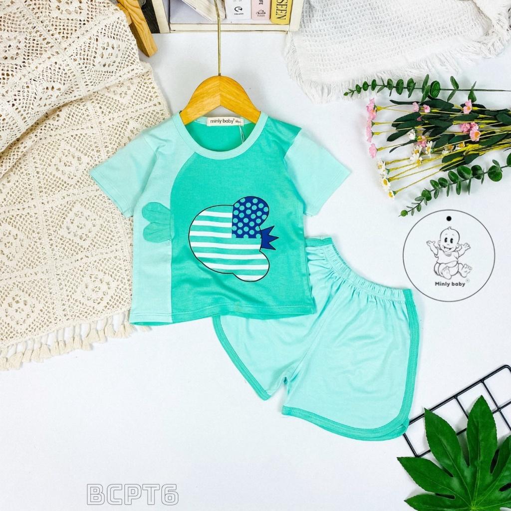 Đồ bộ bé gái, bộ cộc tay mùa hè cho bé họa tiết đáng yêu size 5-28kg chất cotton mềm mịn mát