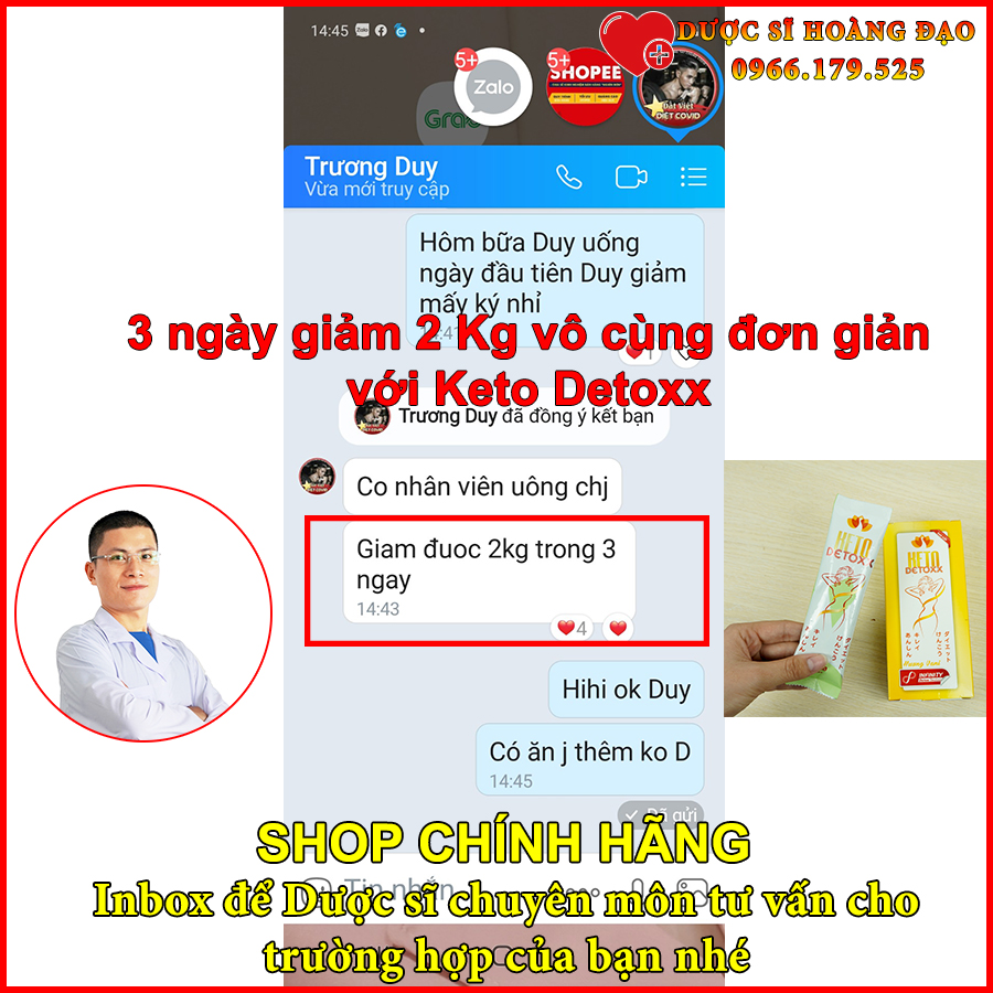 Keto Detoxx - Sinh tố khử mỡ hỗ trợ giảm cân cực nhanh - Hỗ trợ Giảm cân cấp tốc bằng Sinh tố Keto