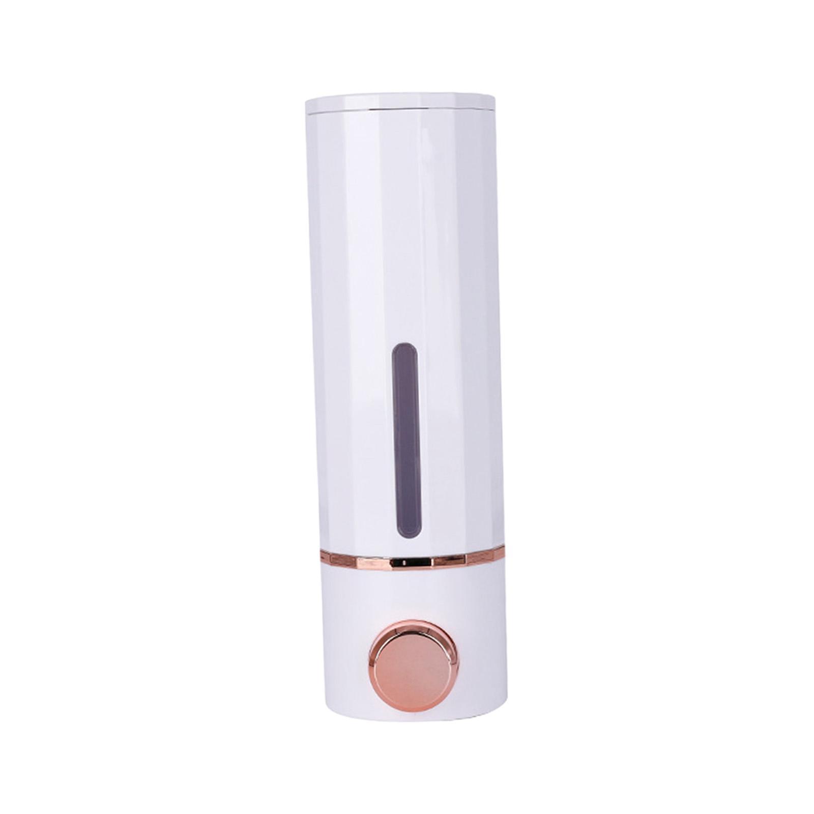 Soap Dispenser Shampoo Dispenser Refillable Stylish 300ml Wall Mount Manual Liquid Pump Dispenser for Hotel Bathroom Washroom