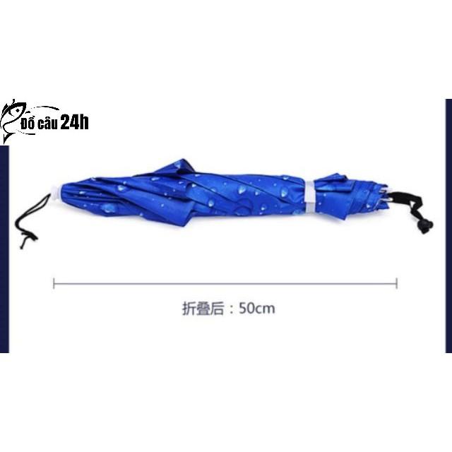 Siêu Phẩm Tránh Mưa Câu Cá Ô Đội Đầu 2 Tầng - Đồ câu 24h