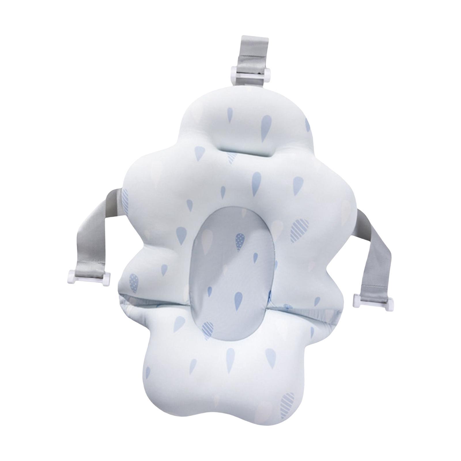 Baby Bath Cushion Pad Universal Newborn bed Foldable Baby 0-12M White