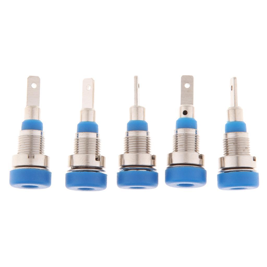 25Pieces 2mm Binding Post Banana  Socket Panel Mount