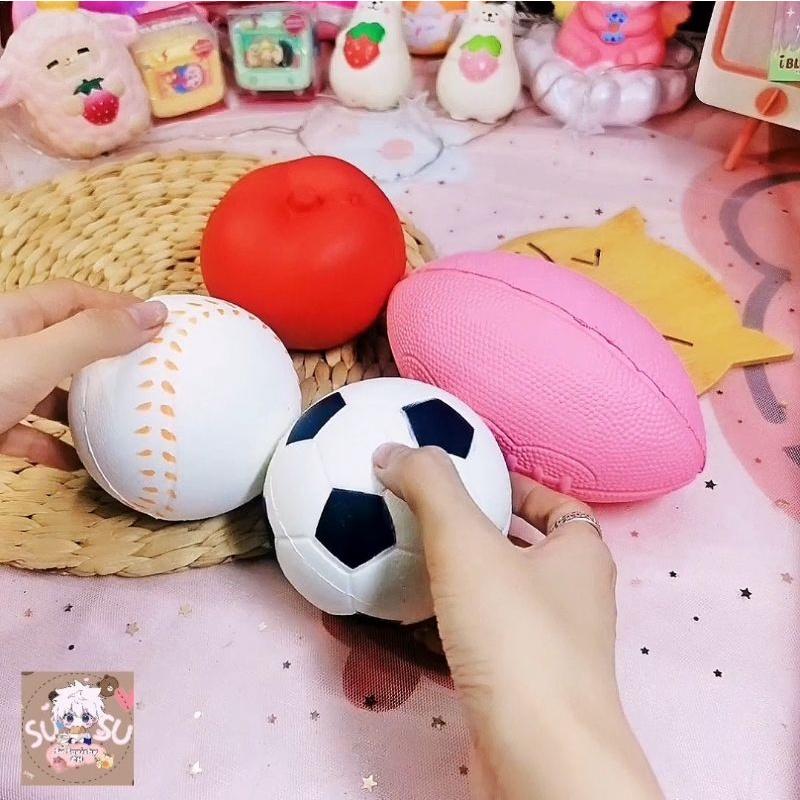 Squishy đồ chơi trái banh, táo, chim cánh cụt