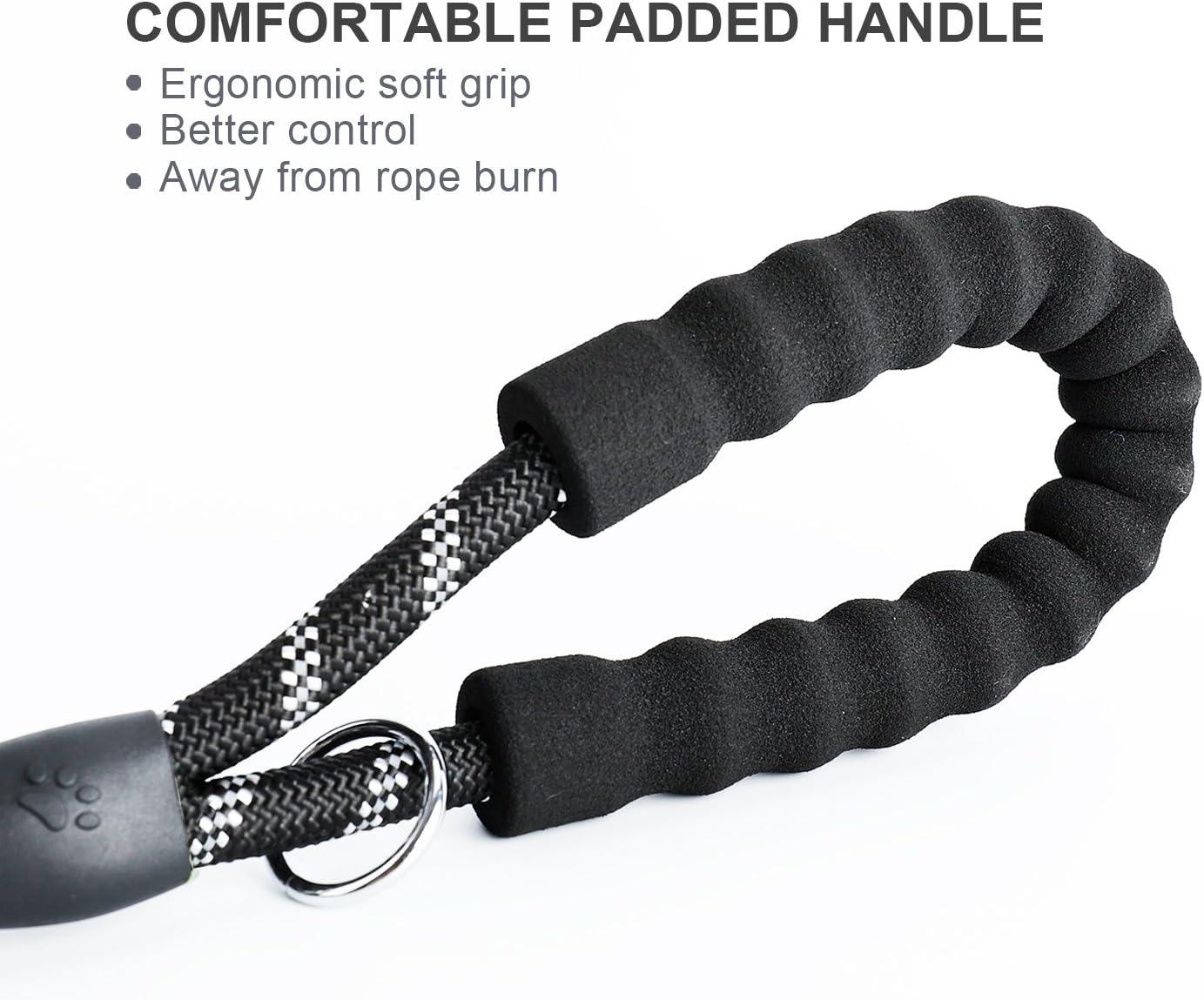 Dây Xích Chó, Dây Xích Chó Bằng Dây Có Tay Cầm Đệm Mềm, Sợi Phản Quang Cao, Túi Đựng Chất Thải Và Hộp Đựng Cho Chó, Dây Xích 1,5m Cho Chó Mọi Kích Thước, Màu Đen