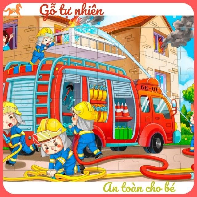 Combo 3 Tranh Ghép hình gỗ Puzzle 60 chi tiết