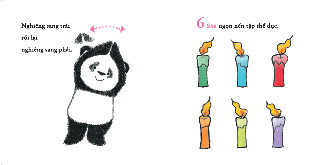 Sách cho bé 1-3 tuổi - Bộ 2 cuốn Phát triển vận động Gấu Trúc tập thể dục