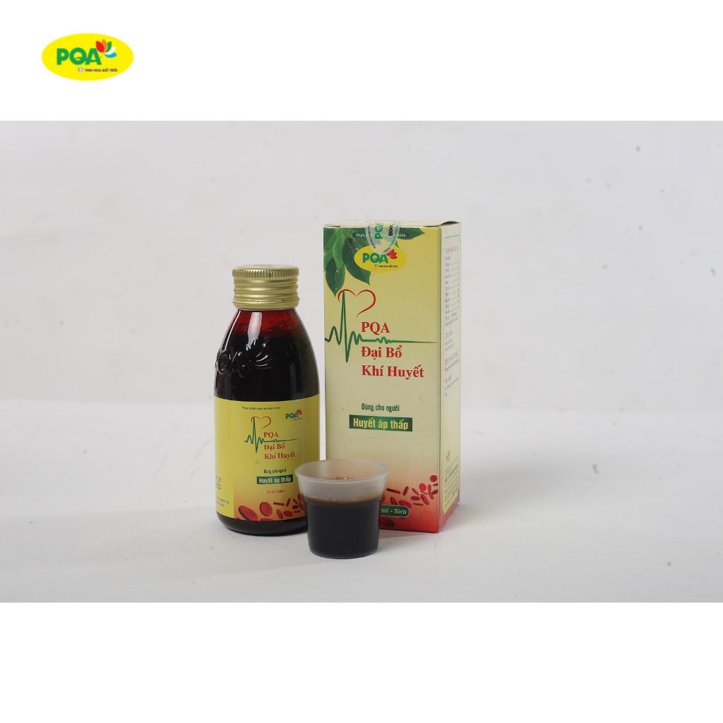 Đại Bổ Khí Huyết PQA Thành Phần Từ Thiên Nhiên Hỗ Trợ Bổ Huyết, Tăng Huyết Áp Dùng Cho Người Huyết Áp Thấp Hộp 125ml