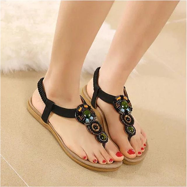 Sandal quai kẹp thổ cẩm mẫu mới - 14LA