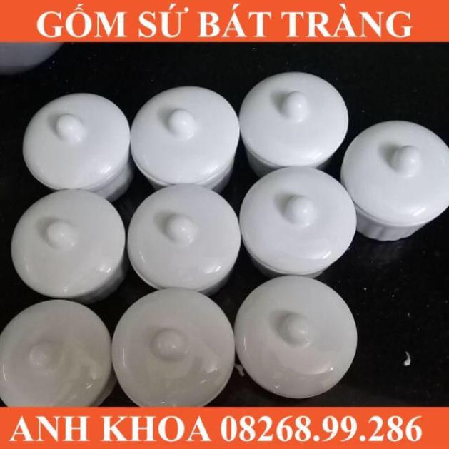 10 Cốc làm caramen - Gốm sứ Bát Tràng Anh Khoa