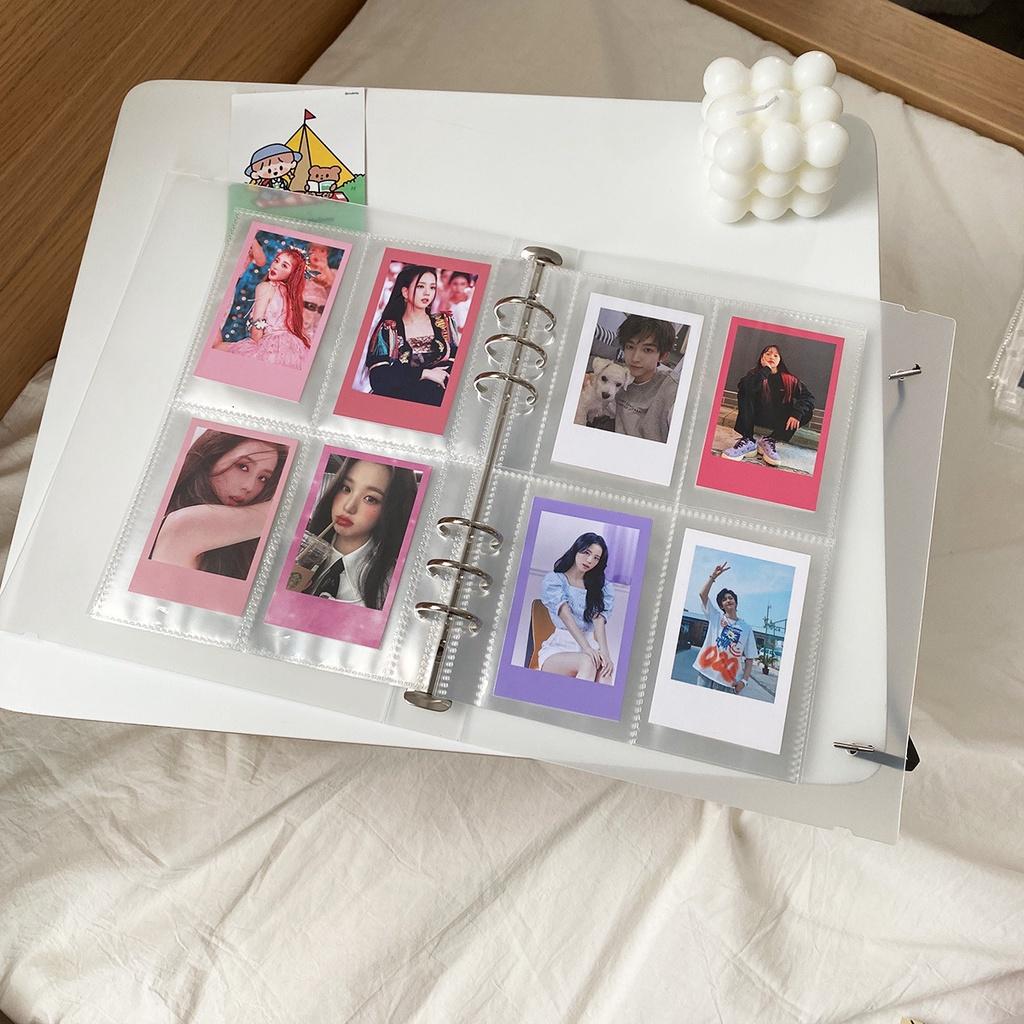 [BD01] Cuốn binder A5 và sheet nhiều kích thước đựng card, postcard, ticket, bookmark.. - Sheet 2 ô dọc