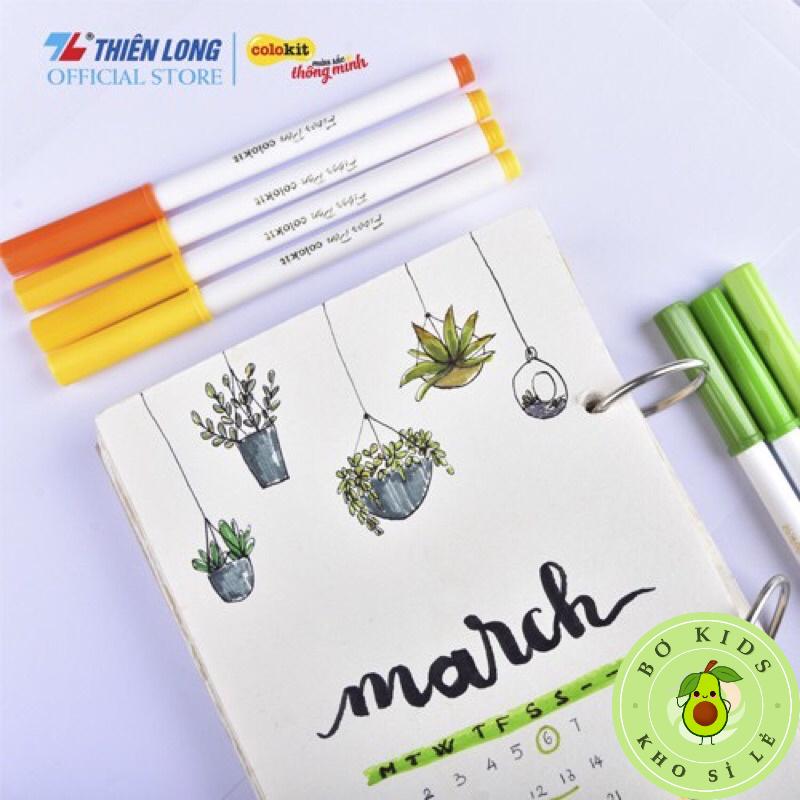 Bút Lông Màu Fiber Pen Thiên Long (SWM-C006) - 36 màu phiên bản mới rửa được bokisd.store blogtamsu hbq