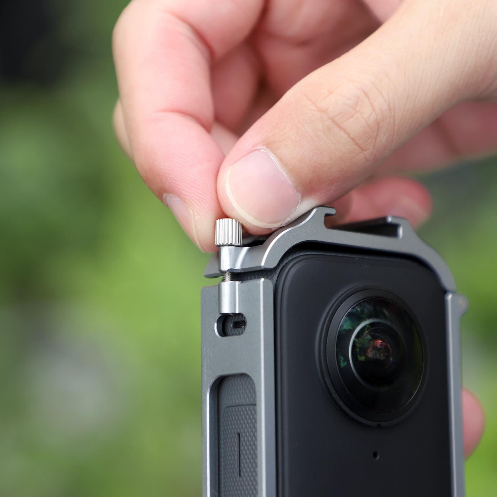 Insta360 X3 Phụ Kiện Mở Rộng Nhiệt Khung Giày Lạnh Camera Vỏ Bảo Vệ Cho Insta360 X3 Hợp Kim Nhôm