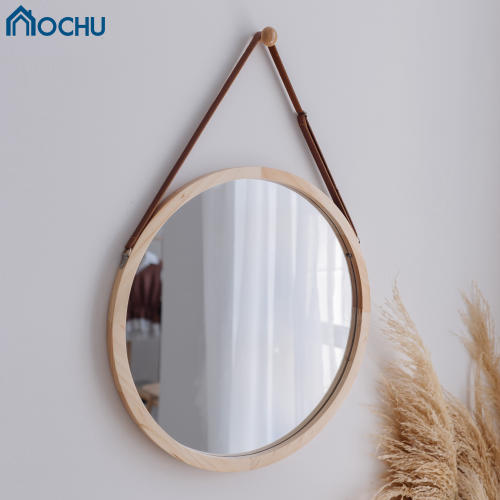 Gương Tròn Treo Tường Khung Gỗ OCHU - Mirror Circle 60