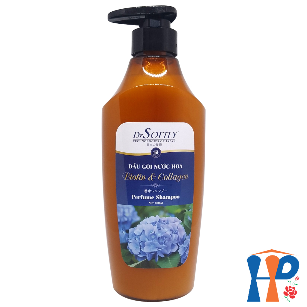 Dầu gội nước hoa Biotin & Collagen DrSoftly Perfume Shampoo (phục hồi nang tóc, ngăn ngừa gàu, ướp hương cho tóc) {Hani Peni}