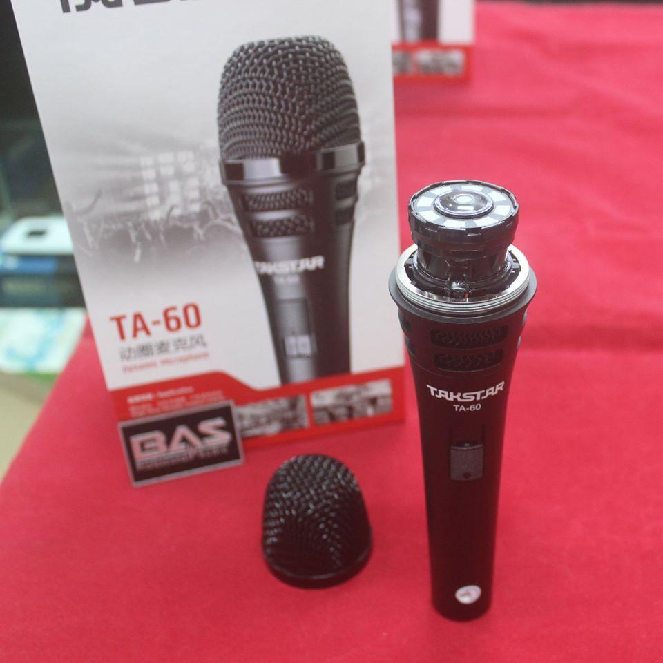 Micro hát karaoke có dây Takstar TA-60, mic hát karaoke TA60, hành chính hãng