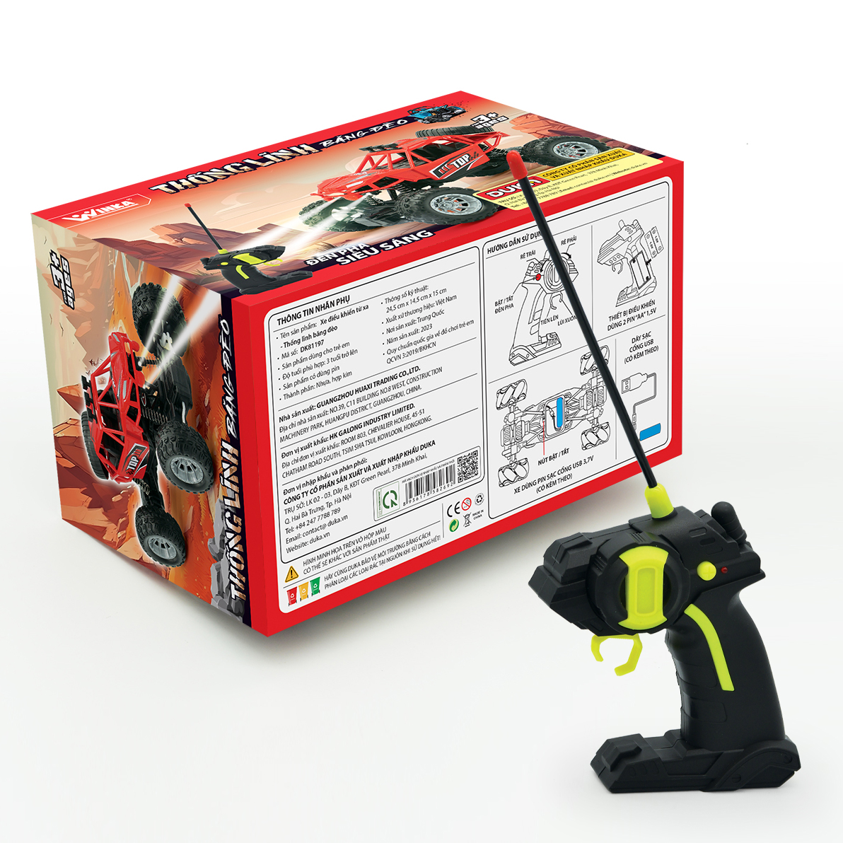 Đồ Chơi Duka Xe Điều Khiển Từ Xa - Thống Lĩnh Băng Đèo DK81197
