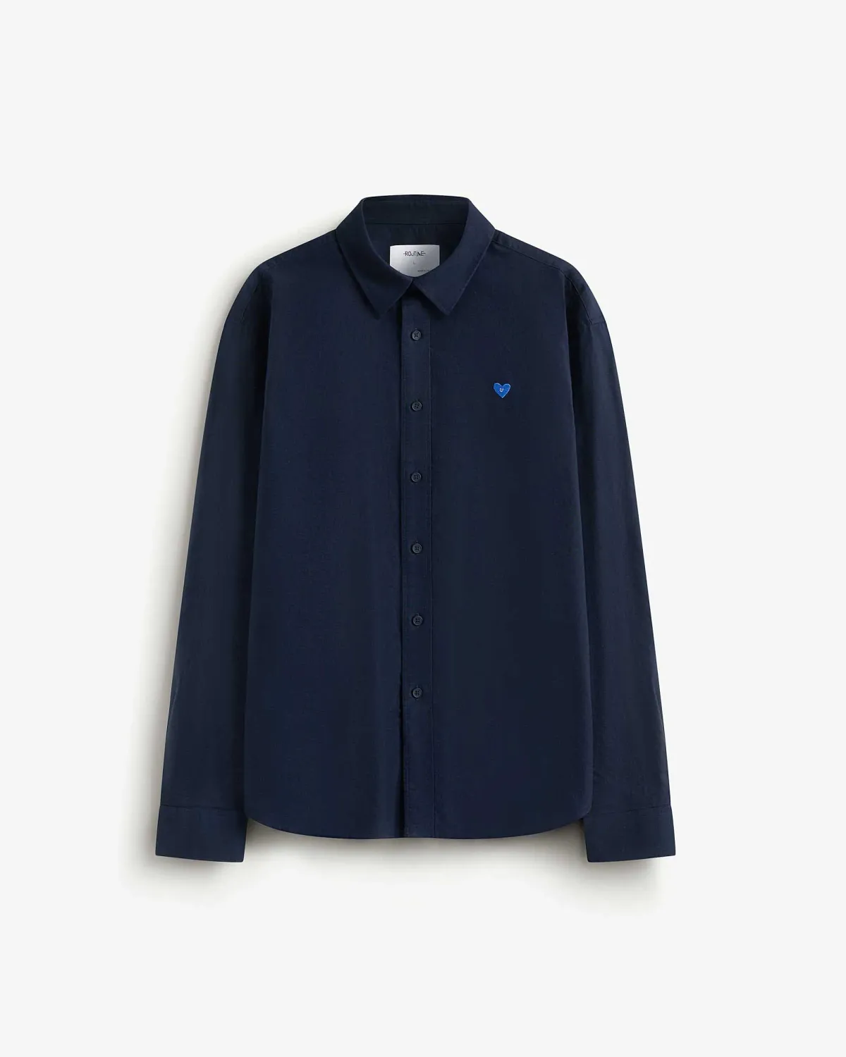 Áo sơ mi tay dài oxford thêu hoạ tiết form Loose (2 màu) - ROUTINE 10F24SHL015 | LASTORE MENSWEAR