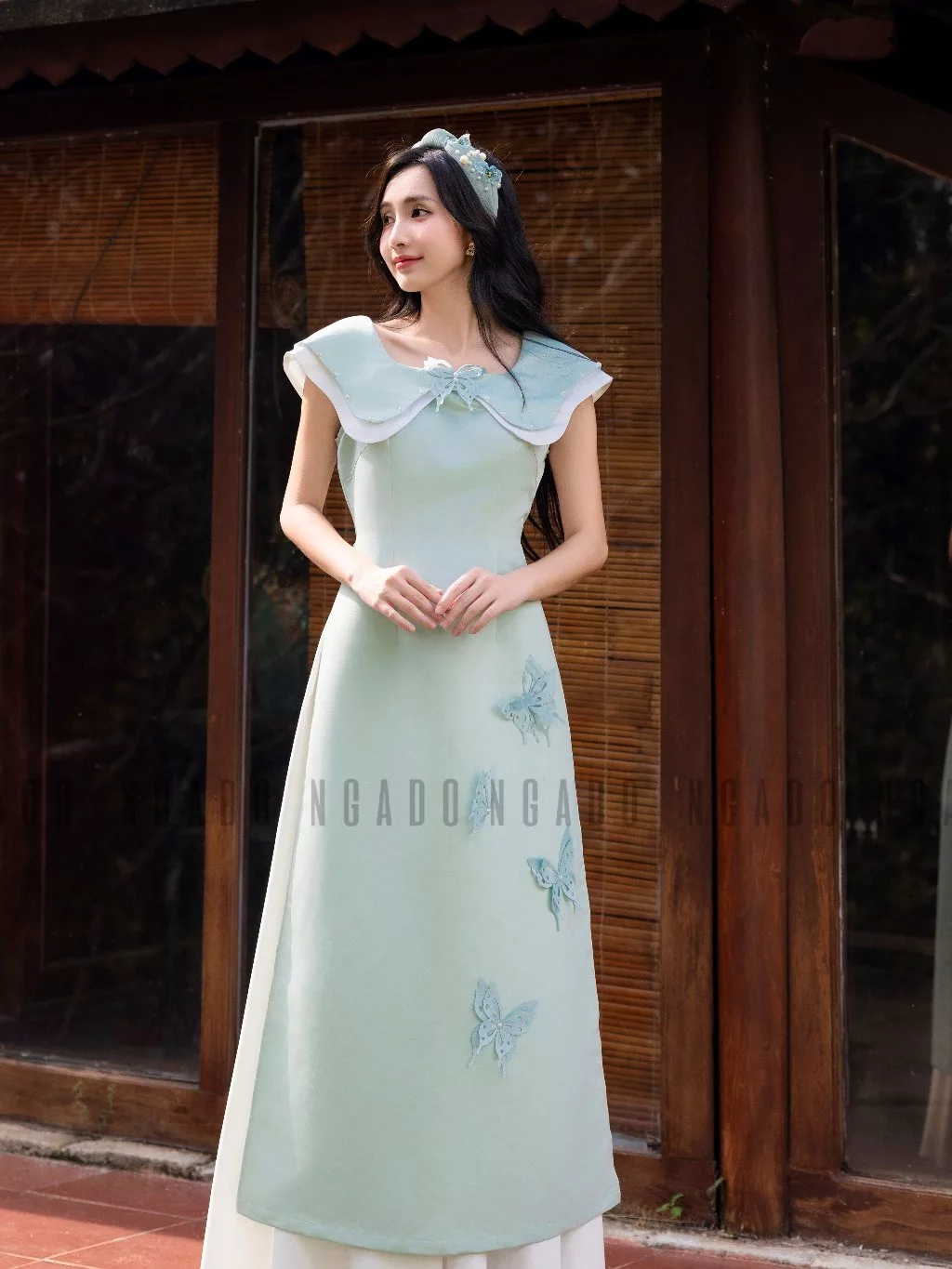 Áo dài Trúc Giao NGADO , áo dài truyền thống , áo dài cách tân