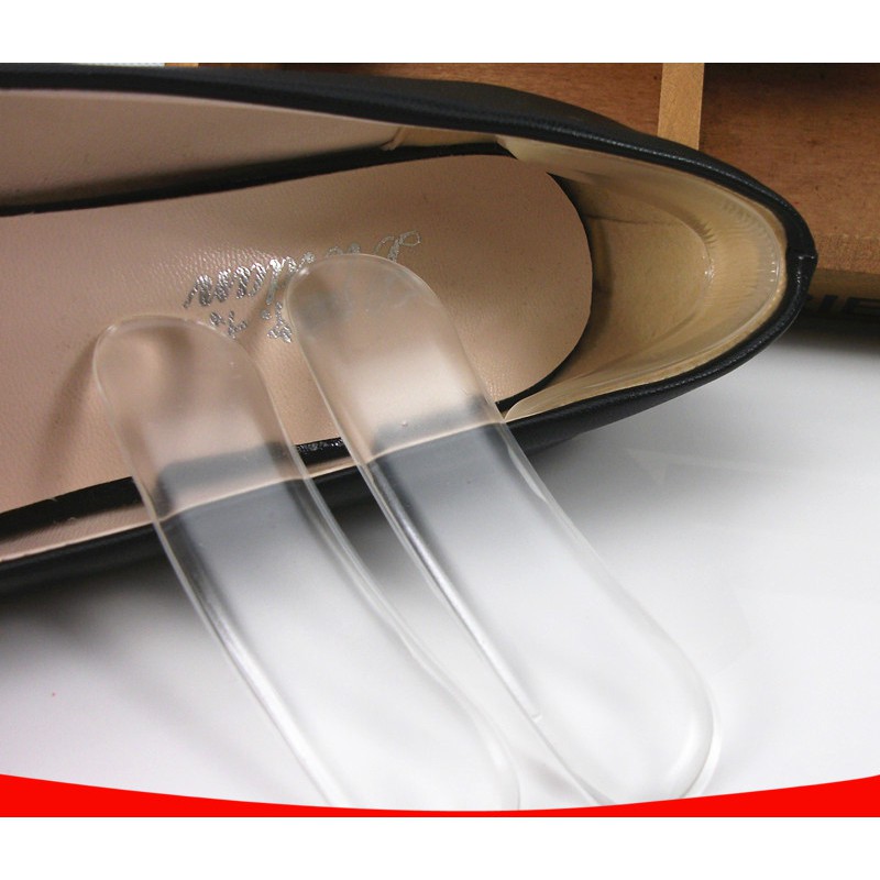 Bộ 02 cặp gồm 04 miếng lót gót giày silicon chống trầy bảo vệ gót chân, giảm size giày