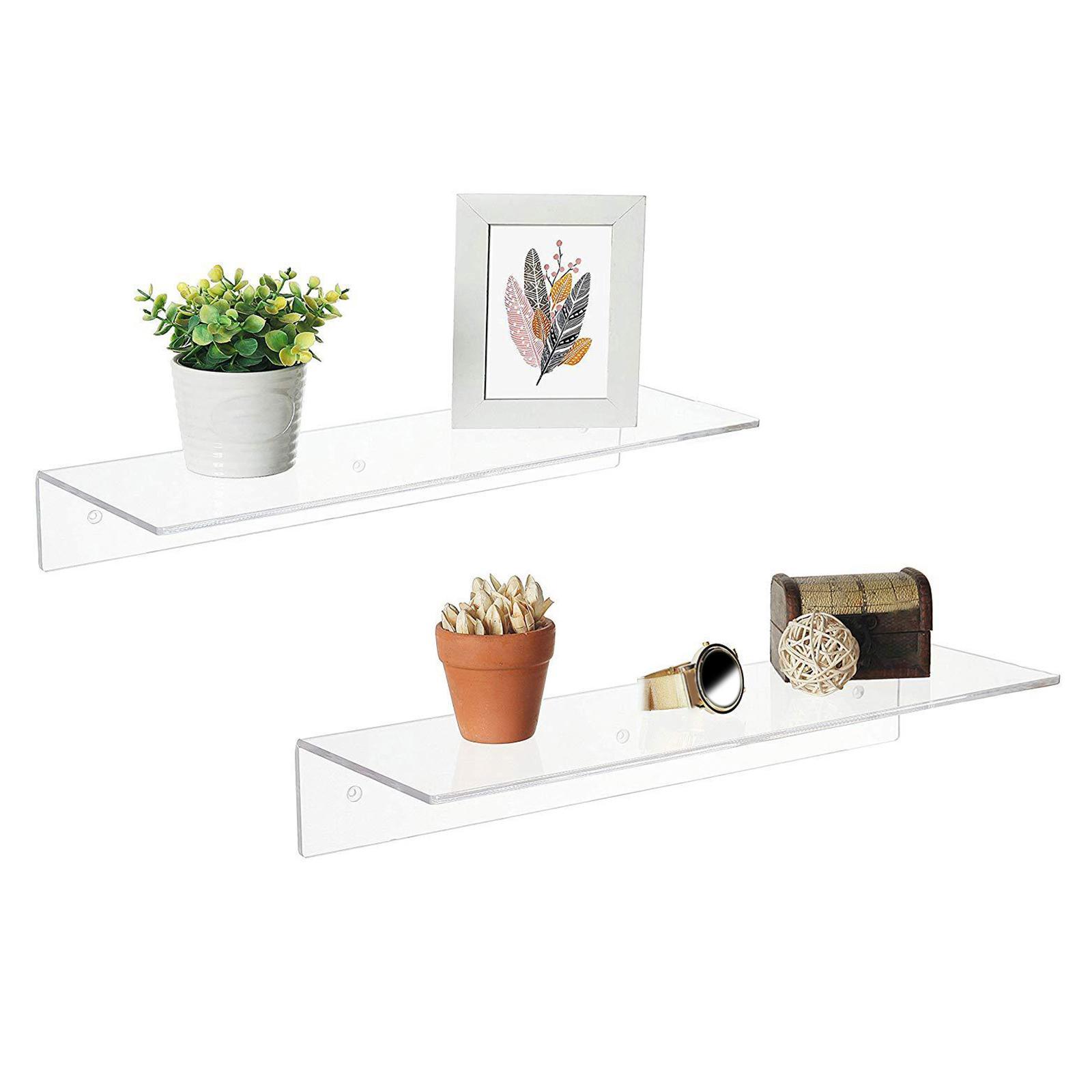 Acrylic Storage Shelf Book Shelf Holder Decoration for Bathroom Home Office