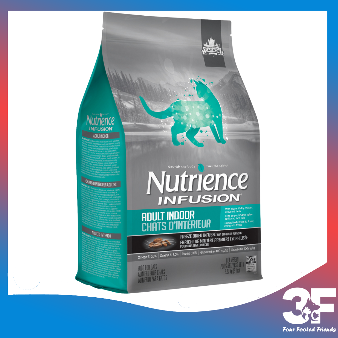 Thức Ăn Hạt Khô Cho Mèo Trưởng Thành Thịt Gà Rau Củ Quả Tự Nhiên Nutrience Infusion Adult Indoor