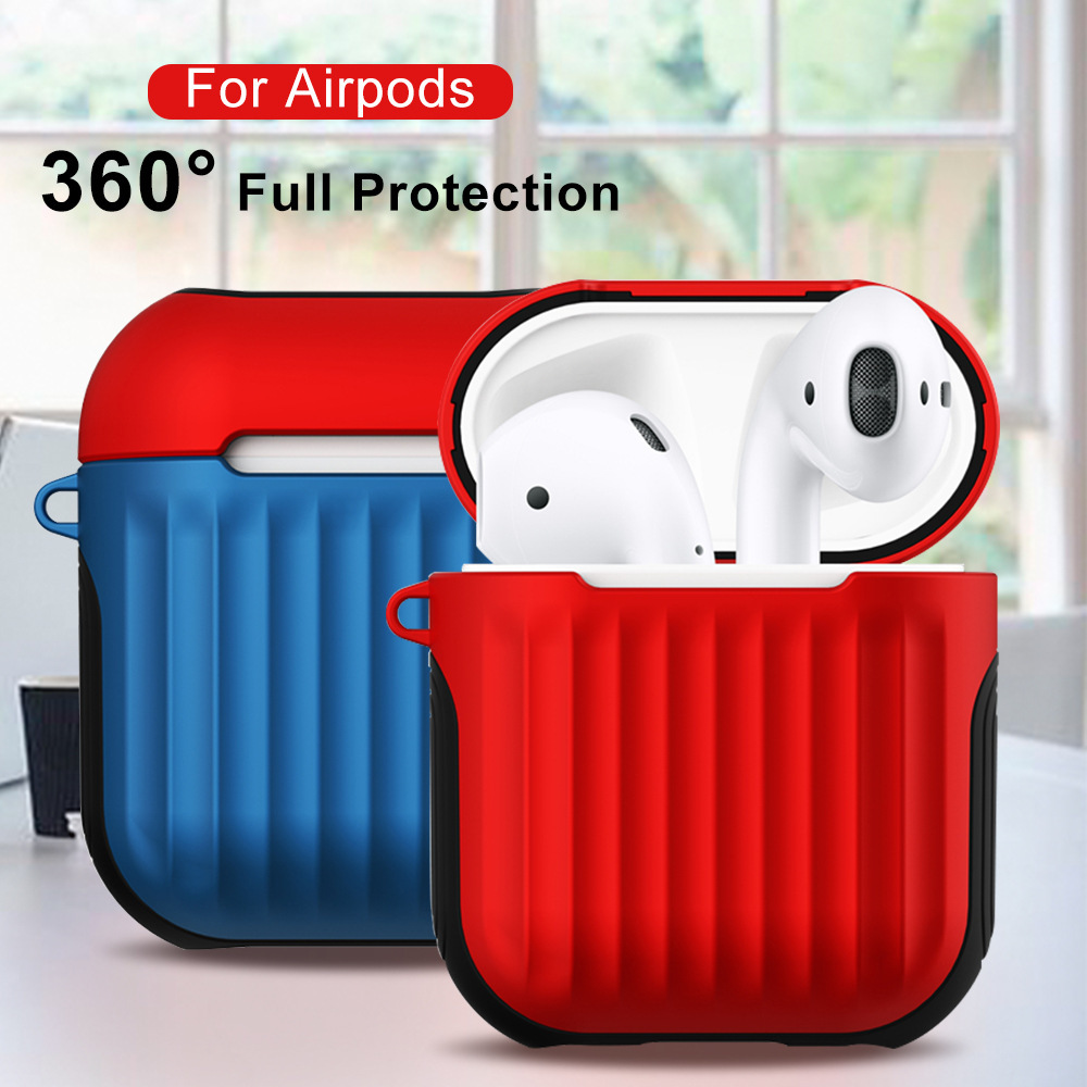 Vỏ bảo vệ tai nghe Có dây Vali silicon 2 trong 1 chống rơi chống va đập Thay thế cho AirPods 1