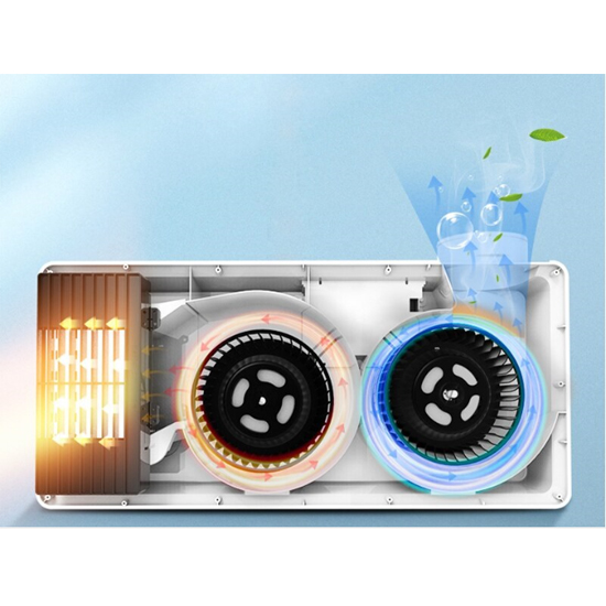 Quạt Sưởi Ấm Kiêm Đèn Âm Trần Điều Hoà Thông Gió Fan Heaters LCD