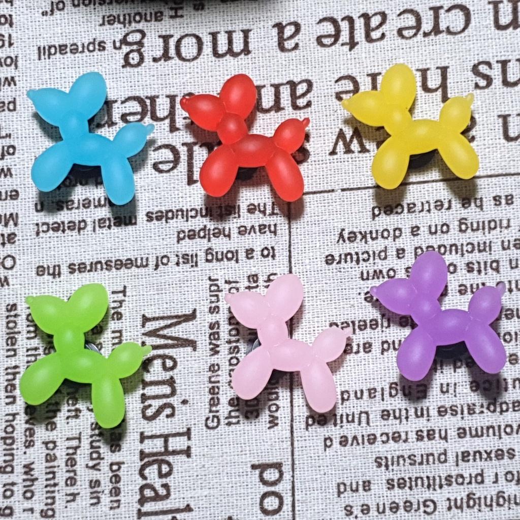 Sticker dán dép bít đầu / nút gắn hkdesign mẫu 3D loại cứng hình bong bóng nhiều màu đáng yêu