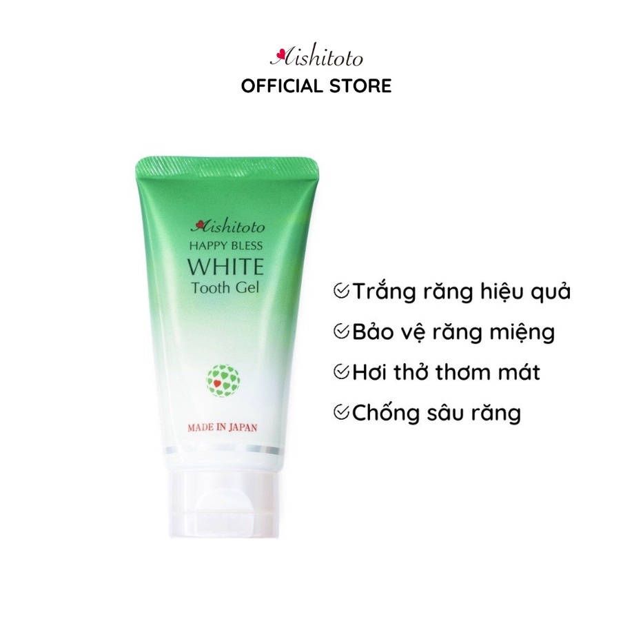 Kem Trắng Răng AISHITOTO Happy Bless White Tooth Gel 200g