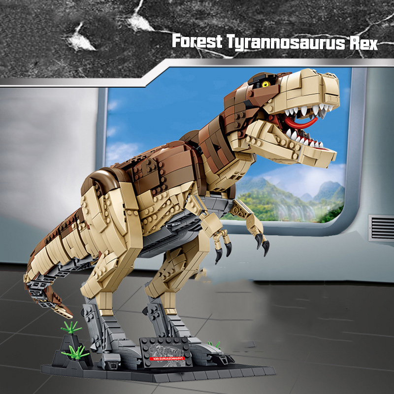 Đồ Chơi Lắp Ráp Mô Hình Khủng Long Bạo Chúa T-Rex Dinosaur - Panlos Model 611001 Với 1813 Mảnh ghép