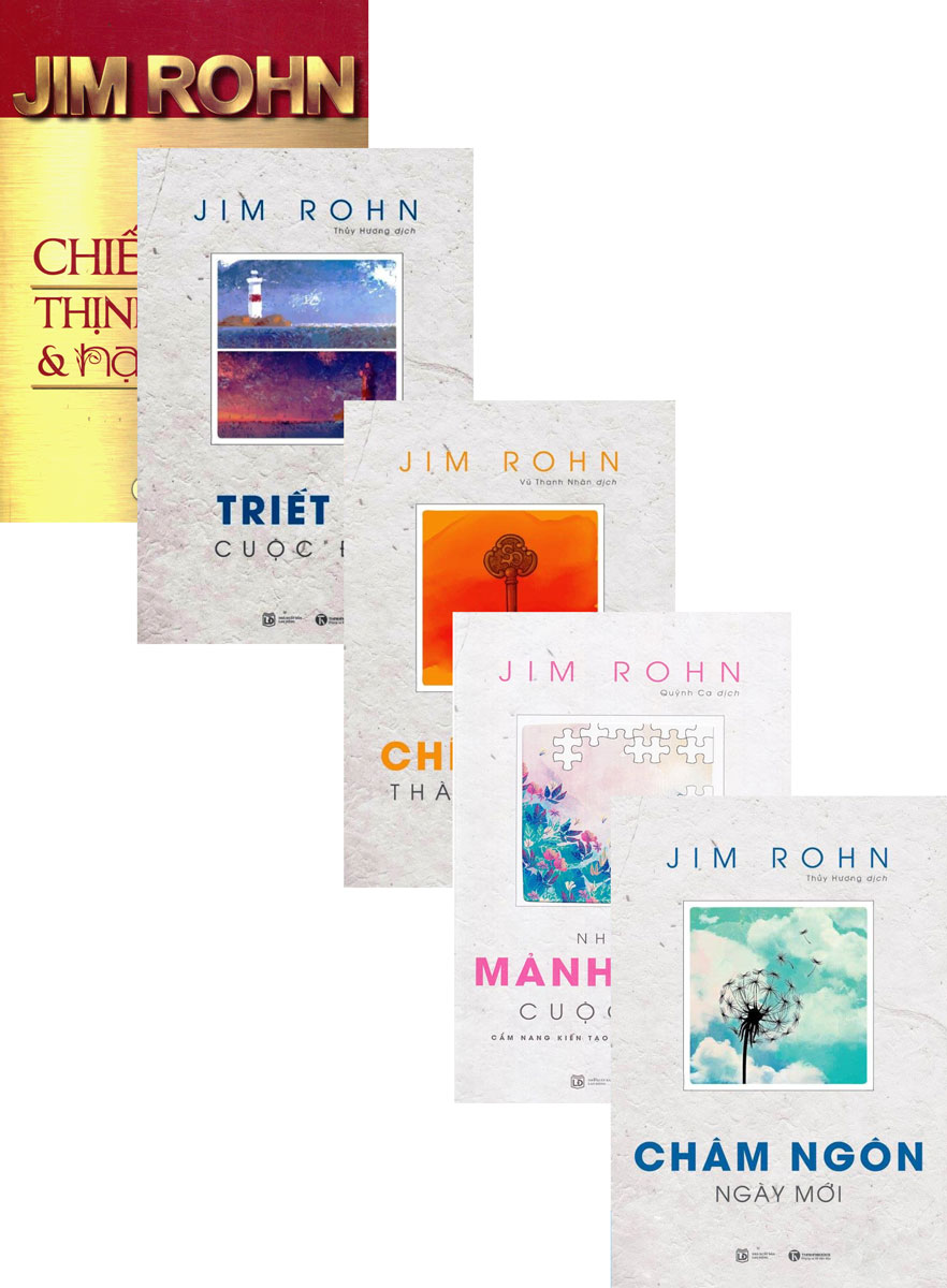 Combo Bộ Sách Jim Rohn: 7 Chiến Lược Thịnh Vượng+ Chìa Khóa Thành Công+ Châm Ngôn Ngày Mới+ Triết Lý Cuộc Đời + Những Mảnh Ghép Cuộc Đời  _THA