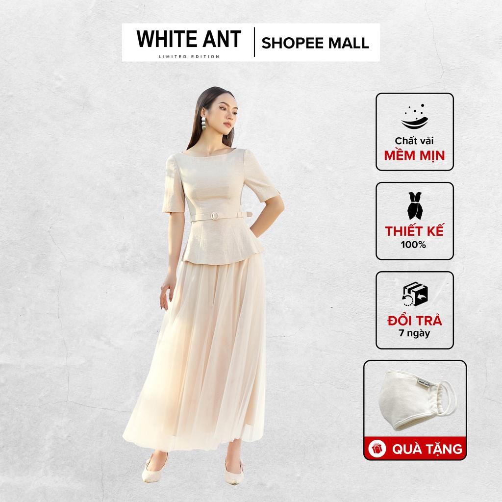 Chân Váy Xòe Nữ WHITE ANT LAYERS MIDI TULLE SKIRT Thiết Kế Dáng Dài Điệu Đà, Chất Liệu Lưới Nhiều Lớp Mềm Mại 110333001