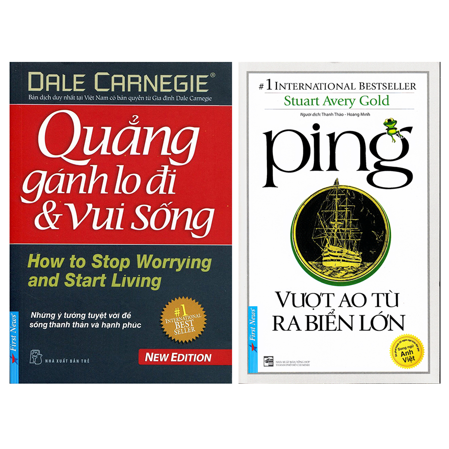 Combo Ping - Vượt Ao Tù Ra Biển Lớn + Quẳng Gánh Lo Đi Và Vui Sống (2 Cuốn)