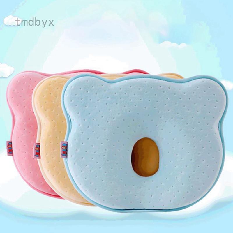 Tmdbyx Gối Ngủ Định Hình Đầu Phẳng Thoáng Khí Chống Bẹp Đầu Cho Bé Sơ Sinh